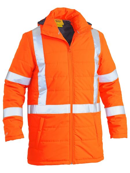 Bisley BJ6379XT Taped Hi Vis Puffer Jacket with X Back