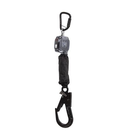 Tetha Bloq 2M Self Retracting Lifeline C/W 1 X Triple Action Karabiner And 1 X Triple Action Aluminium Scaff Hook IRW200TBKTST