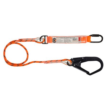 Single Leg Kernmantle 2M Shock Absorb Rope Lanyard With Hardware Kd & Sd RLO1KDSD