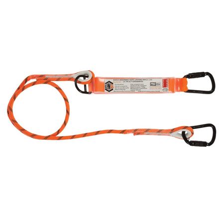 Single Leg Kernmantle 2M Shock Absorb Rope Lanyard With Hardware Kt X2 RLO1KTKT