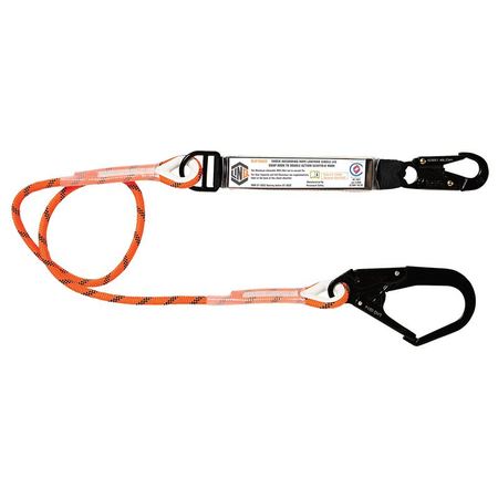 Single Leg Kernmantle 2M Shock Absorb Rope Lanyard With Hardware Sn & Sd RLO1SNSD