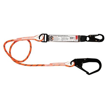 Single Leg Kernmantle 2M Shock Absorb Rope Lanyard With Hardware Sn & Sd RLO1SNSD