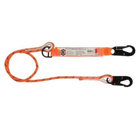 Single Leg Kernmantle 2M Shock Absorb Rope Lanyard With Hardware Sn X2 RLO1SNSN