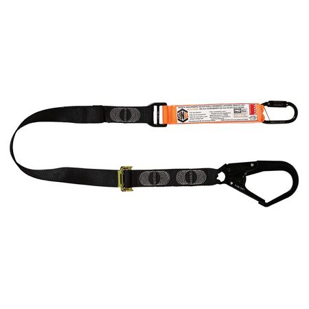 Elite Single Leg Shock Absorbing 2M Adjustable Lanyard With Hardware Kd & Sd WLA1KDSD