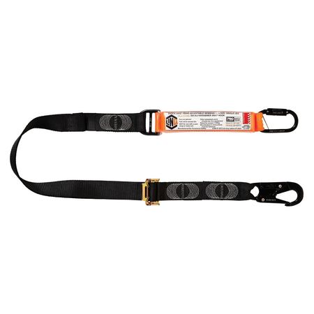 Elite Single Leg Shock Absorbing 2M Adjustable Lanyard With Hardware Kd & Sn WLA1KDSN