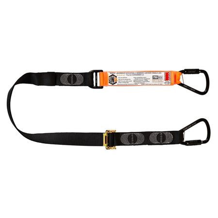 Elite Single Leg Shock Absorbing 2M Adjustable Lanyard With Hardware Kt X2 WLA1KTKT
