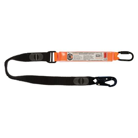 Elite Single Leg Elasticated Lanyard With Hardware Kd & Sn WLE1KDSN