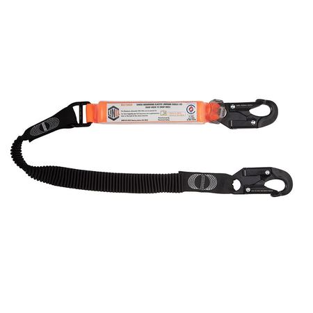 Elite Single Leg Elasticated Lanyard With Hardware Sn X2 WLE1SNSN