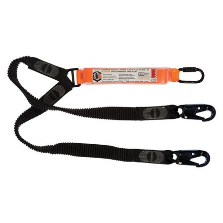 Elite Double Leg Elasticated Lanyard With Hardware Kd & Sn X2 WLE2KDSN