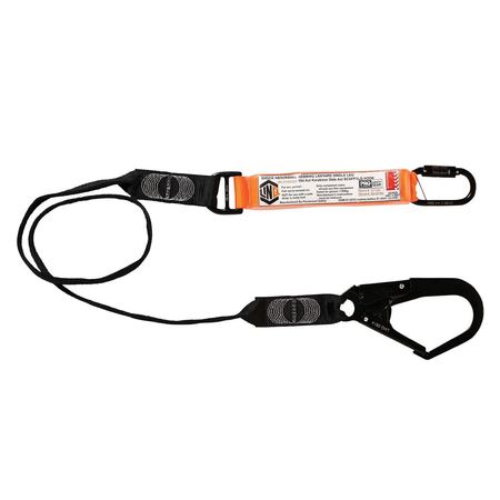 Elite Single Leg Shock Absorbing Webbing Lanyard With Hardware Kd & Sd WLO1KDSD