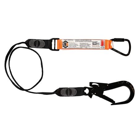 Elite Single Leg Shock Absorbing Webbing Lanyard With Hardware Kt & St WLO1KTST