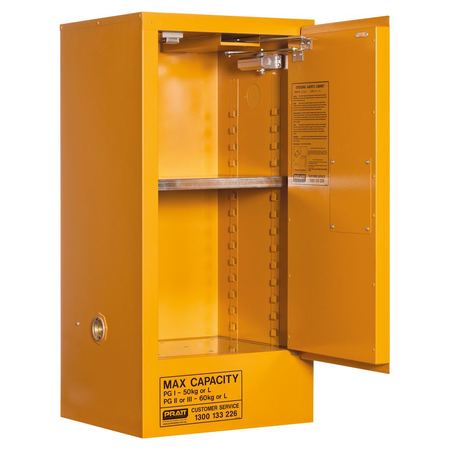 5517AOA Oxidizing Agent Storage Cabinet: 60L - 1 Door - 2 Shelves