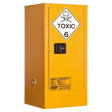 5517AST Toxic Substance Storage Cabinet: 60L - 1 Door - 2 Shelves