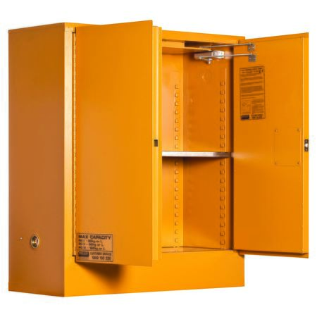 5530AST Toxic Substance Storage Cabinet: 160L - 2 Doors - 2 Shelves