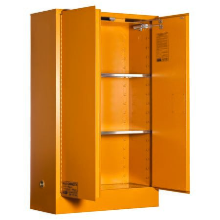 5545APO Organic Peroxide Storage Cabinet: 100L - 2 Doors - 3 Shelves