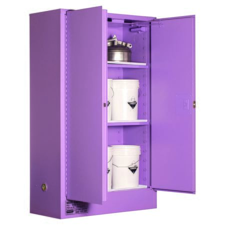 Corrosive Substance Storage Cabinet: Metal - 250L - 2 Doors - 3 Shelves 5545ASPH