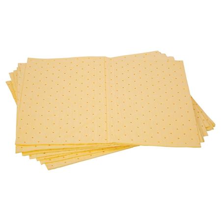 Yellow Hazchem Absorbent Pad - 300Gsm Pk/10 APY300