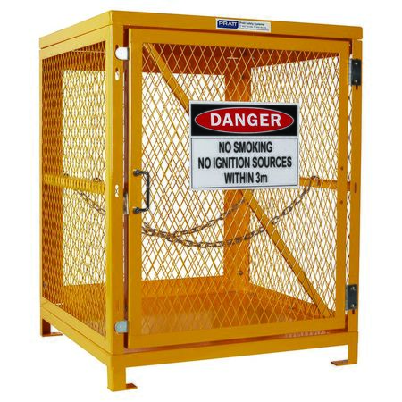 Forklift Storage Cage. 1 Storage Level Up To 4 Forklift Cylinders. (Comes Flat Packed - Assembly Required) PSGC4F-FP