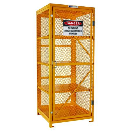 Aerosol Storage Cage. 4 Storage Levels Up To 400 Cans. (Comes Flat Packed - Assembly Required) PSGC8A-FP