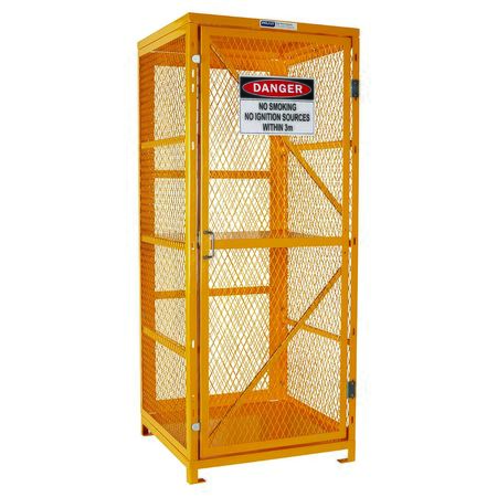 Forklift Storage Cage. 2 Storage Levels Up To 8 Forklift Cylinders. (Comes Flat Packed - Assembly Required) PSGC8F-FP