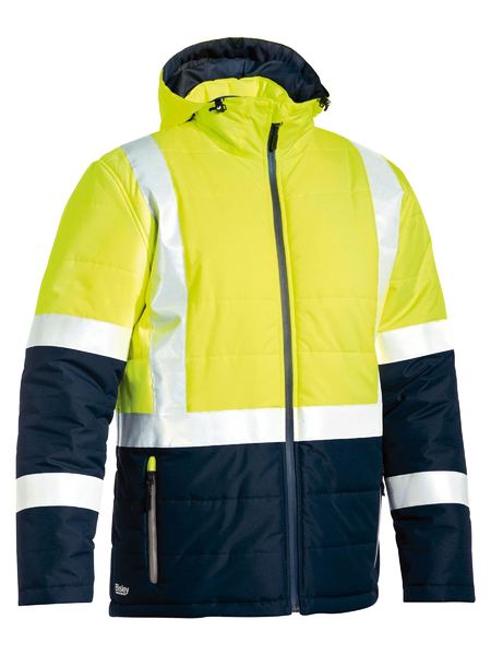 Bisley BJ6929HT Taped Hi Vis Puffer Jacket