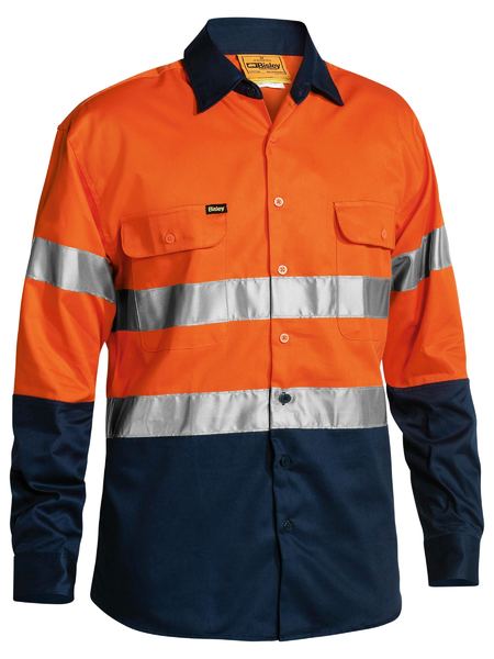 Bisley BT6456 Taped Hi Vis Drill Shirt