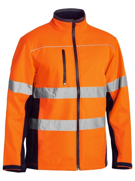 Bisley BJ6059T Taped Hi Vis Soft Shell Jacket