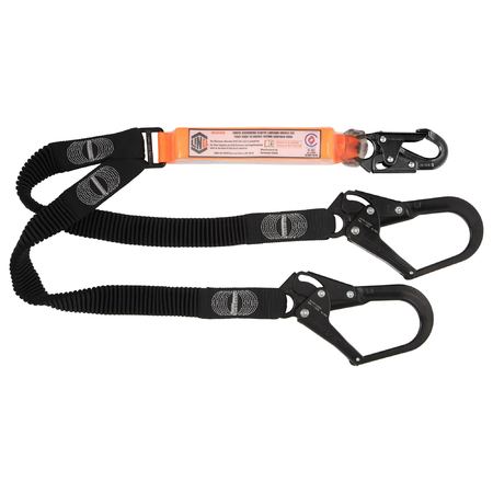 Elite Double Leg Elasticated Lanyard With Hardware Sn & Sd X2 WLE2SNSD