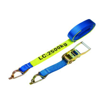 Ratchet Tie Down 50mmx12M 2.5T Captive J-Hook RTDJ5012