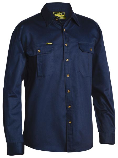 Bisley BS6433 Original Cotton Drill Shirt - Long Sleeve