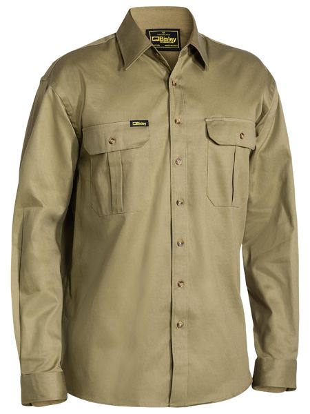 Bisley BS6433 Original Cotton Drill Shirt - Long Sleeve