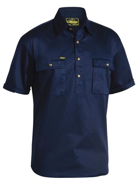 Bisley BSC1433 Closed Front Cotton Drill Shirt