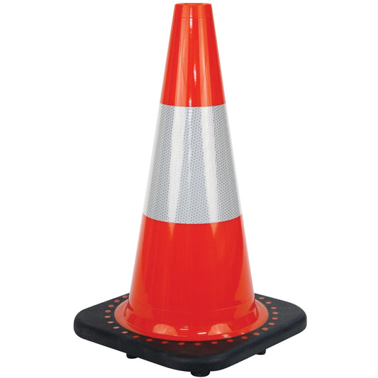 Orange PVC Traffic Cone / Reflective Tape 450mm TC450R