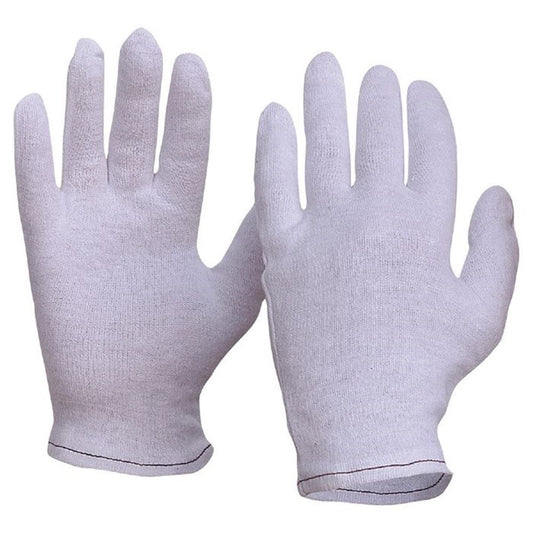 Interlock Poly/Cotton Liner Hemmed Cuff Gloves Ladies Size 342CLL