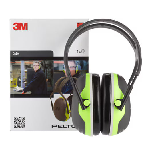 3M™ PELTOR™ Over-the-Head Earmuffs X4A AU/NZ SLC80 32dB - Class 5