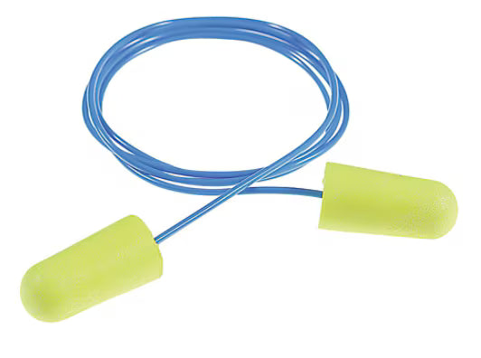 3M™ E-A-Rsoft™ Yellow Neons™ Earplug 311-1250, Corded Box 200pr