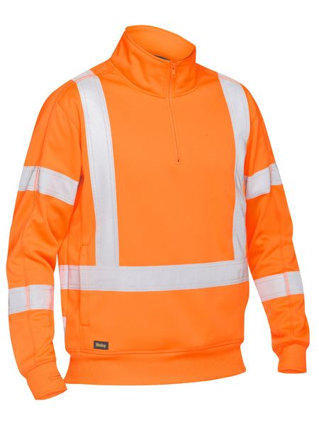 Bisley BK6814XT X Taped Hi Vis 1/4 Zip Pullover