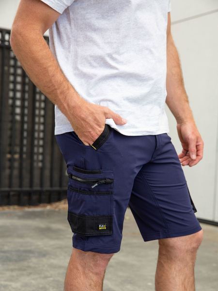 Bisley Flx & Move™ 4-Way Stretch Zip Cargo Short BSHC1332