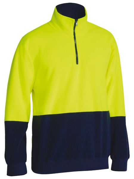 Bisley BK6889 Hi Vis Polar fleece Zip Pullover