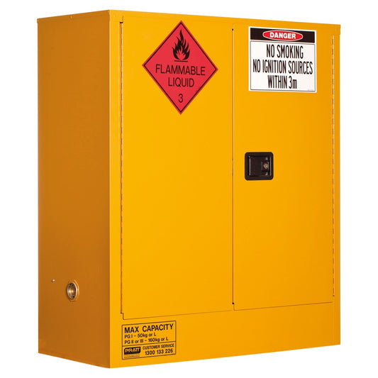 Flammable Liquid Storage Cabinet: 160L - 2 Doors - 2 Shelves 5530AS