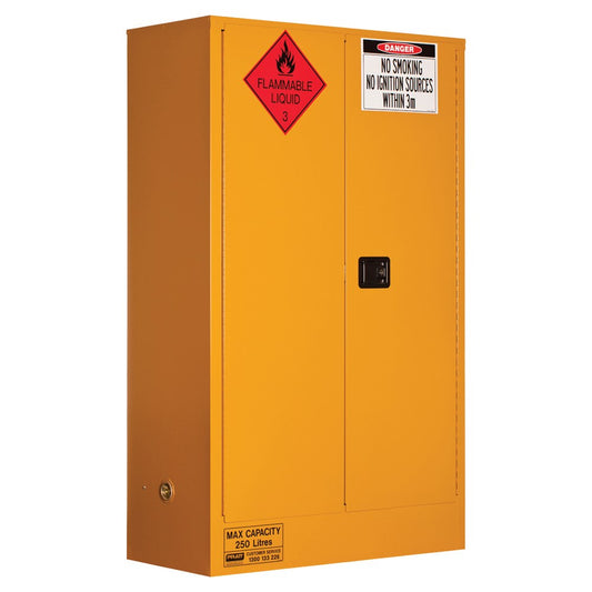 Flammable Liquid Storage Cabinet: 250L - 2 Doors - 3 Shelves 5545AS