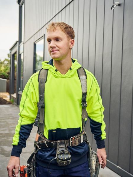 Bisley BK6619 Hi Vis Fleece Hoodie Pullover