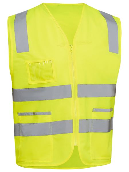 Bisley Taped Hi Vis Safety Zip Vest BV0341T
