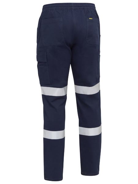Bisley BPC6029T Taped Biomotion Stretch Cotton Drill Elastic Waist Cargo Work Pant