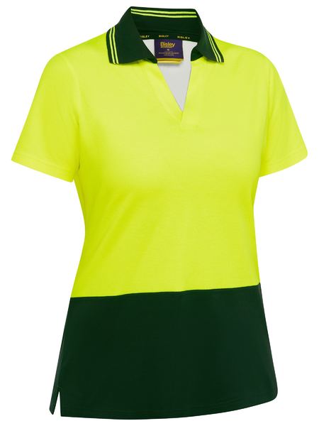 Bisley BKL1234 Women's Hi Vis V-Neck Polo