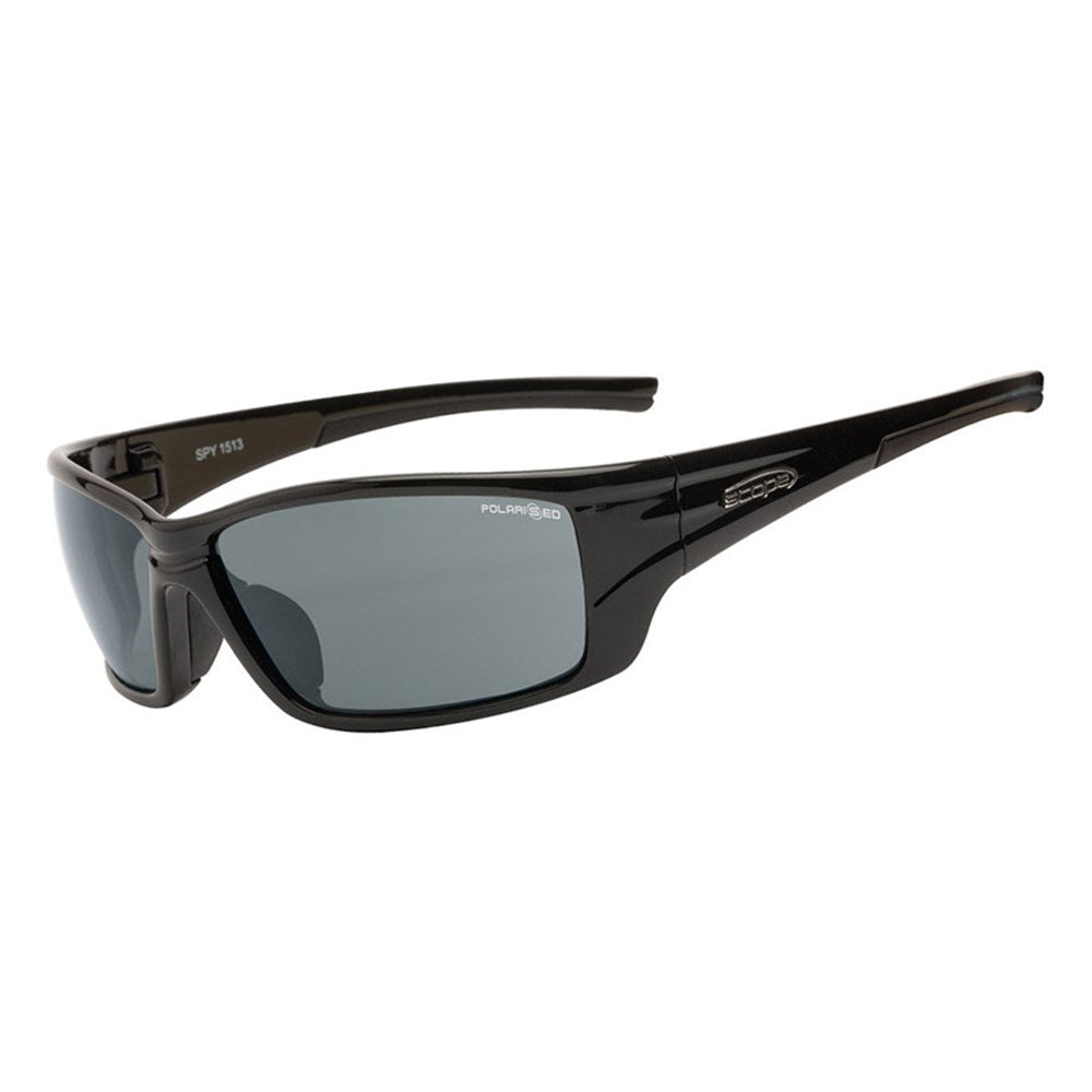 Scope 800BP Spy Jet Black Frame Polarised Lens Safety Glasses