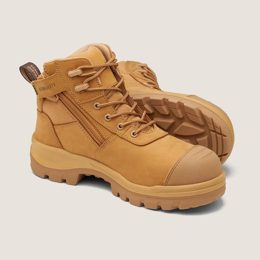 Blundstone 8550 Rotoflex Wheat Zip/Lace Safety Boot