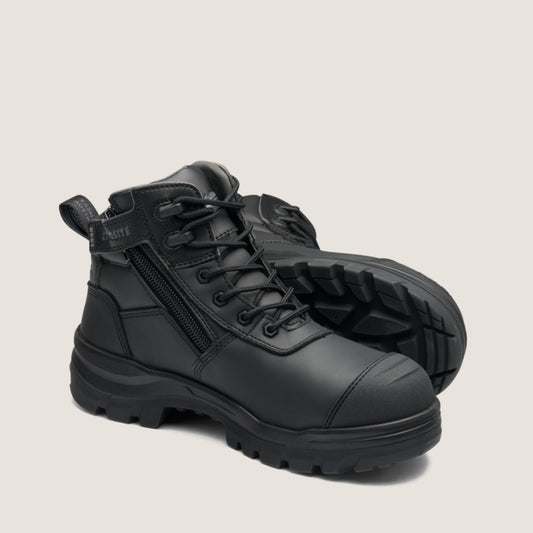 Blundstone 8551 Rotoflex Black Zip/Lace Safety Boot