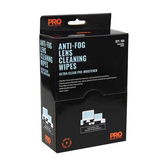 Anti-Fog Lens Wipes 100 Pack AFW100