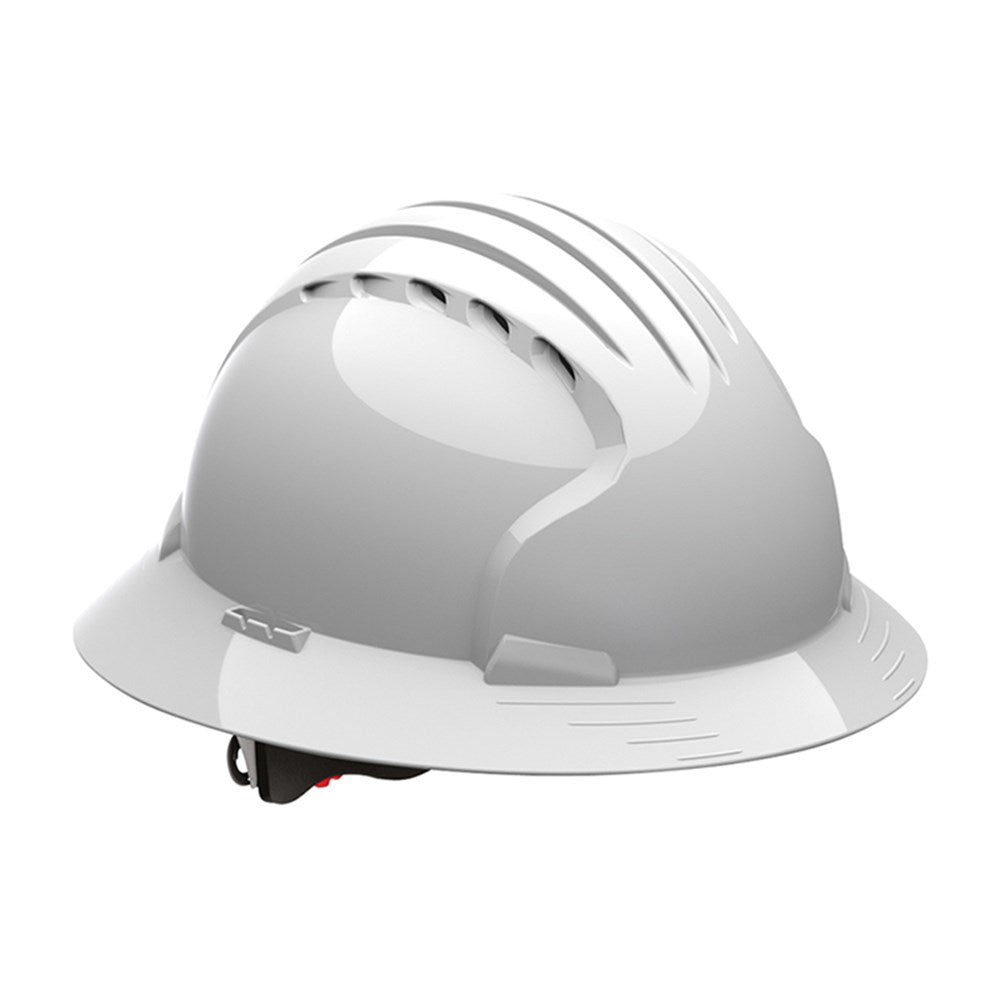 Evo 6161 Full Brim Vented Hard Hat White